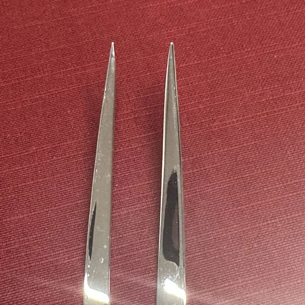 Vintage Imperial Stainless Rosedale Carving Set Knife & Fork USA Floral Design